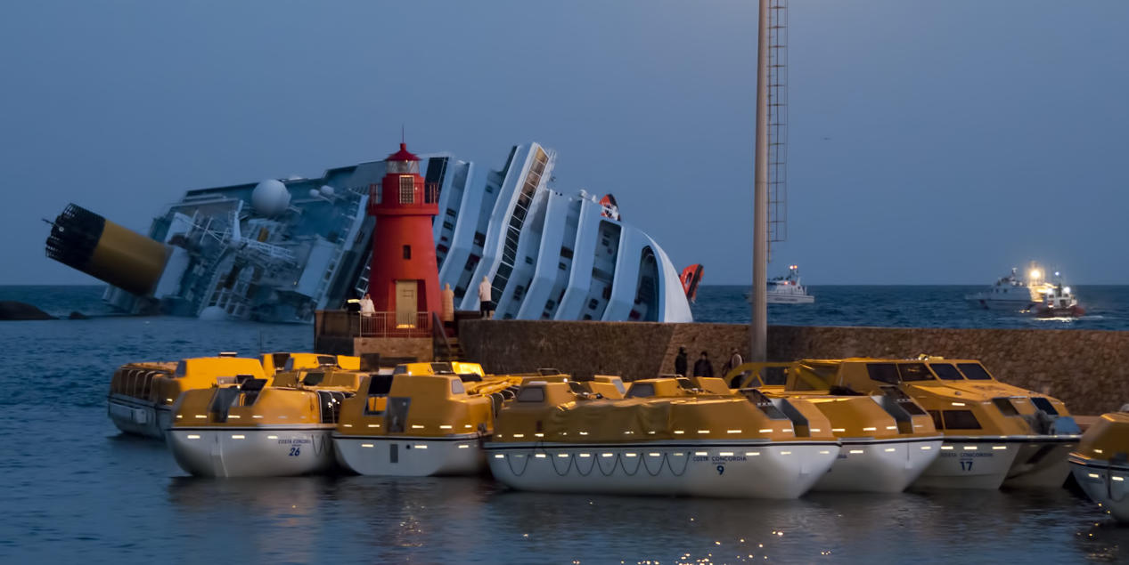 ship desaster notification system